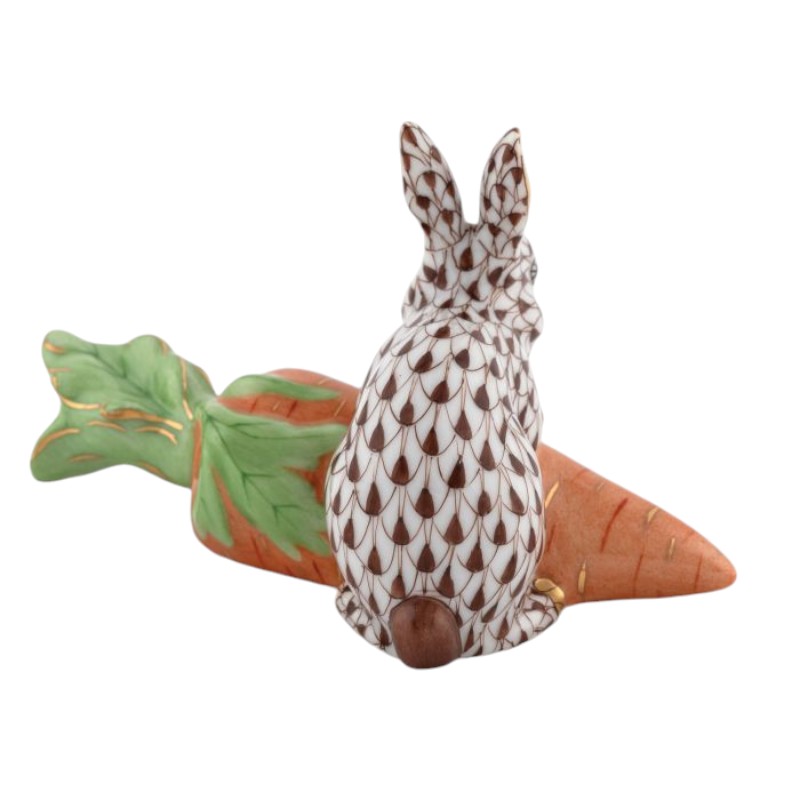 Herend Carrot Love Bunny, Chocolate