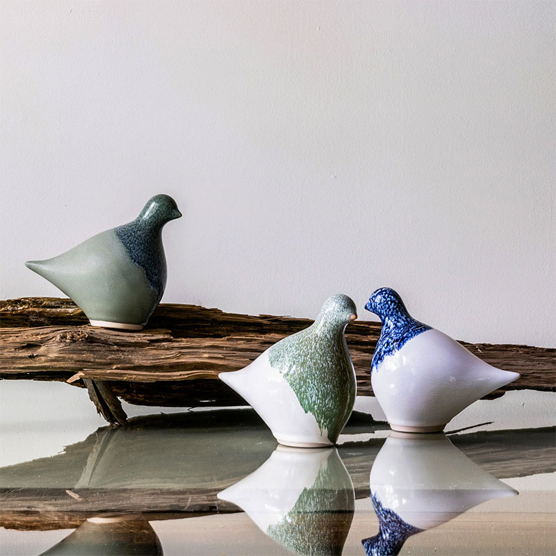 Simon Pearce Artisan Dove, Blue Agate