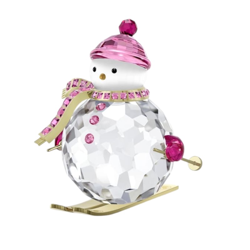 Swarovski Holiday Cheers Dulcis Snowman, Pink