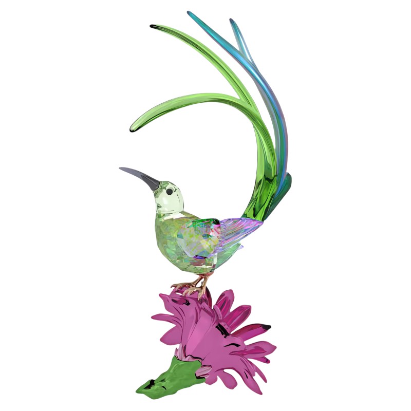Swarovski Idyllia Sugarbird and Cactus Flower Figurine