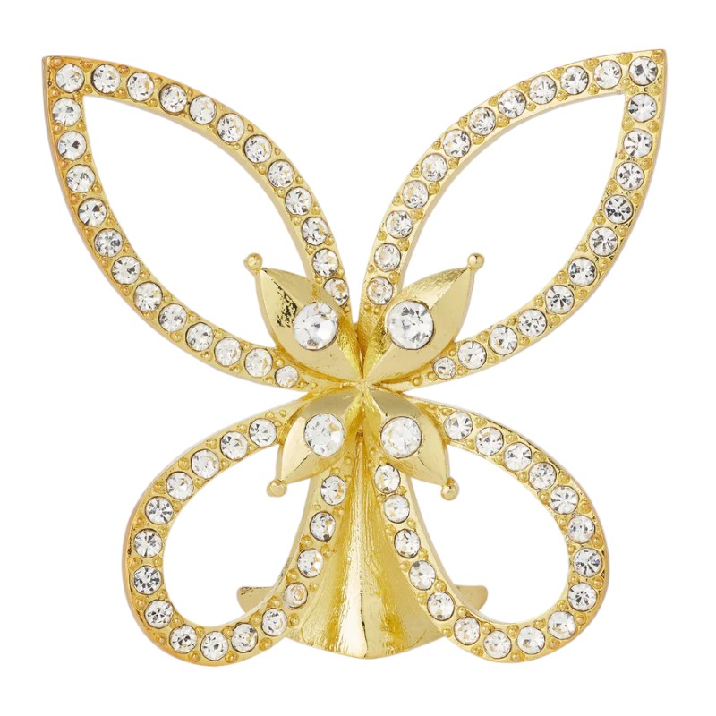 Olivia Reigel Gold Papillon Figurine, Gold Plated