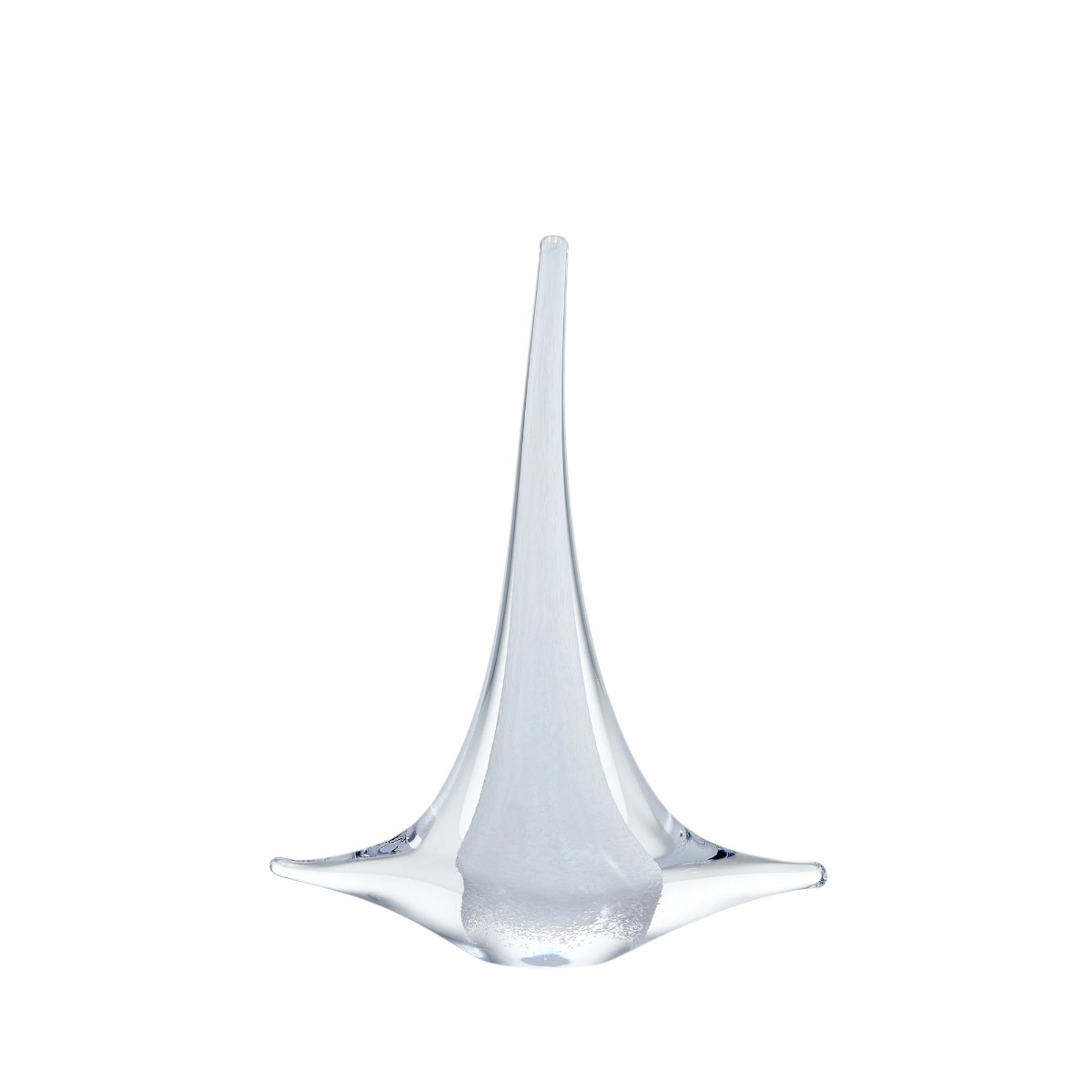 Simon Pearce White Sailboat Figurine, Medium