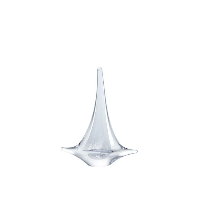 Simon Pearce White Sailboat Figurine, Small