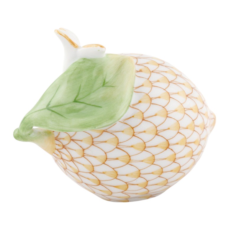 Herend Lemon with Blossom Figurine