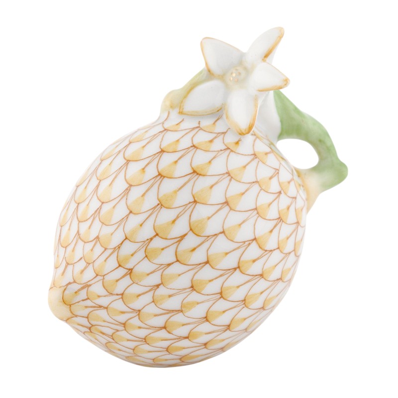 Herend Lemon with Blossom Figurine