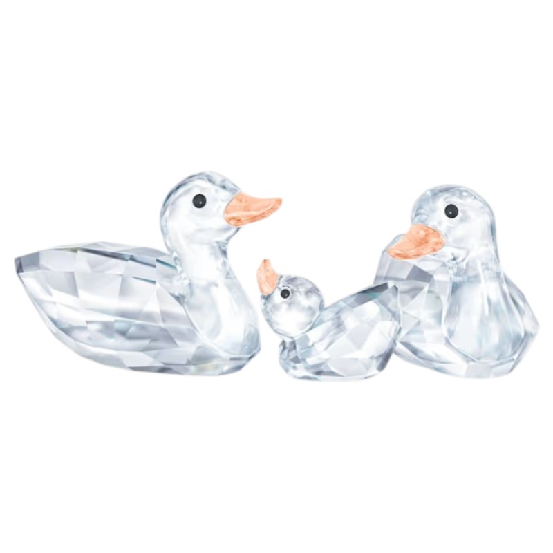 Swarovski Peaceful Countryside Ducks Figurines, Set of 3