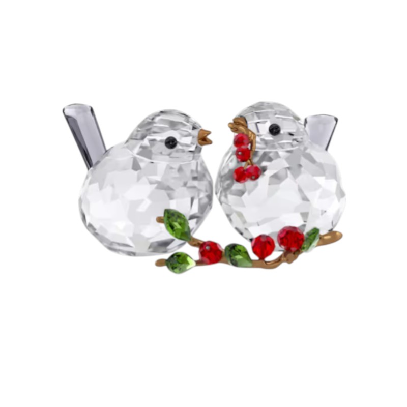 Swarovski Idyllia Bird Couple and Berries Figurine