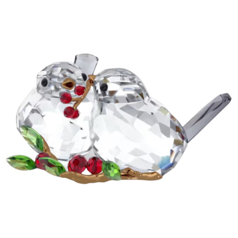 Swarovski Idyllia Bird Couple and Berries Figurine