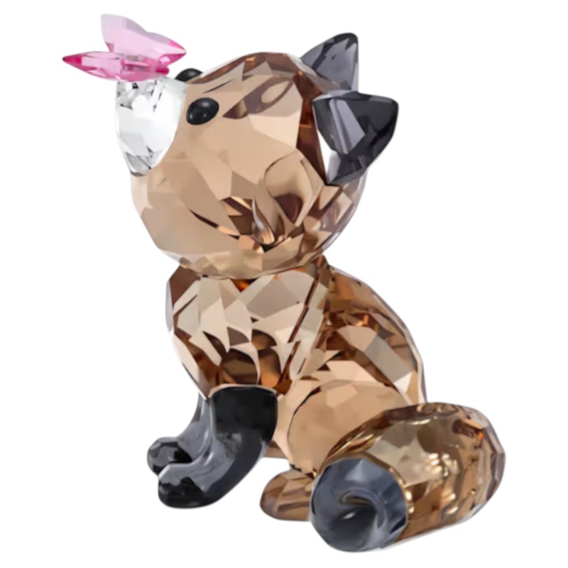 Swarovski Idyllia Fox and Butterfly Figurine