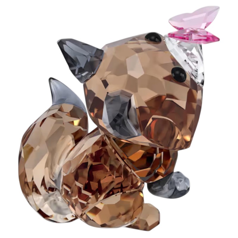 Swarovski Idyllia Fox and Butterfly Figurine