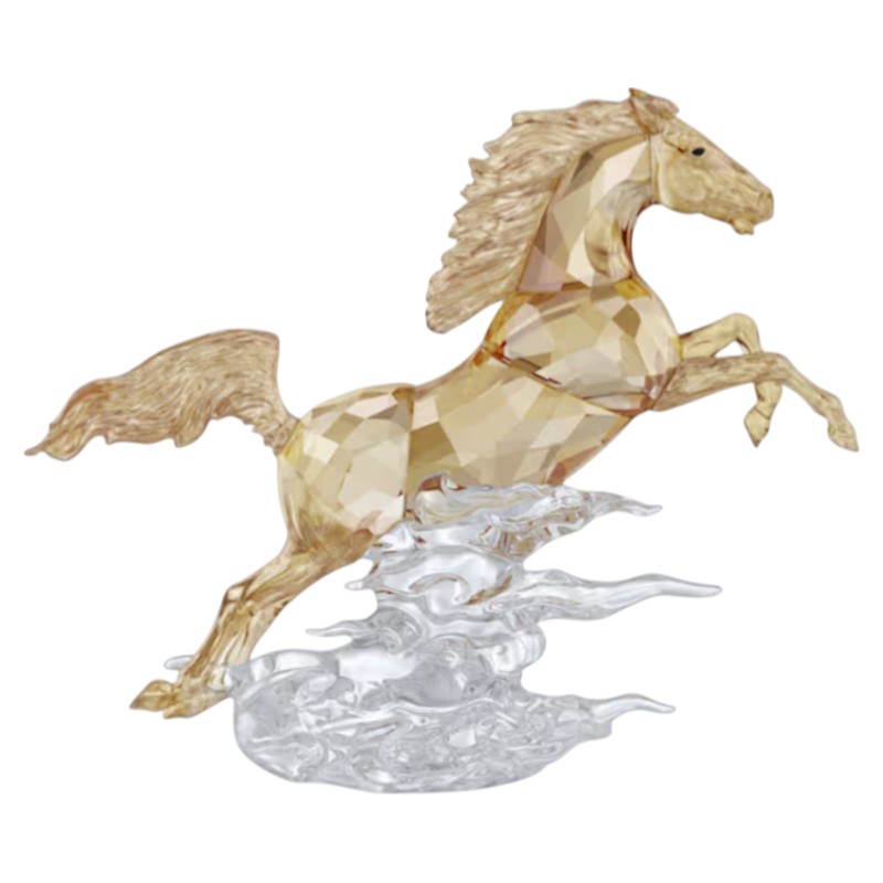 Swarovski Asian Symbols Leaping Horse Figurine