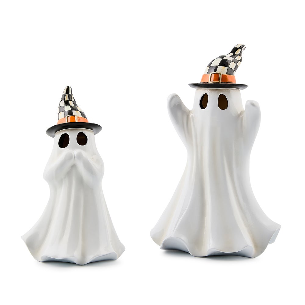 MacKenzie-Childs Courtly Illuminated Ghosts, Set of 2