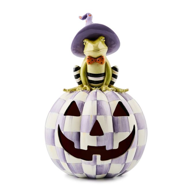Figurine MacKenzie-Childs Spellbound – Corbeau Citrouilles Halloween – NEUF