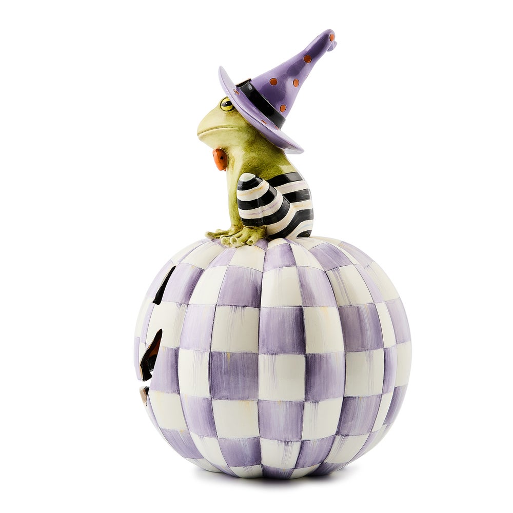 MacKenzie-Childs Halloween Illuminated Fergal Jack O' Lantern