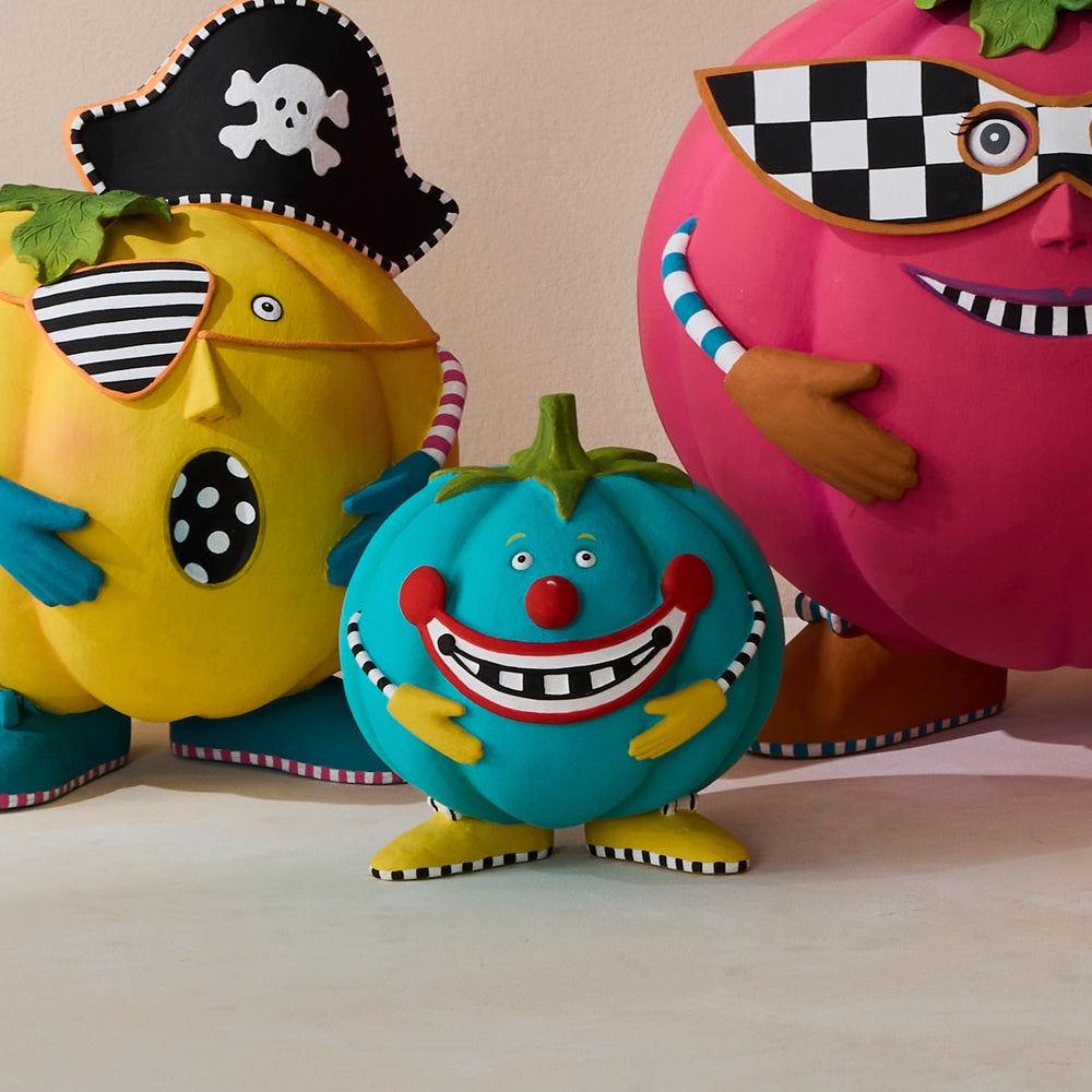 MacKenzie-Childs Patience Brewster Clown Pumpkin