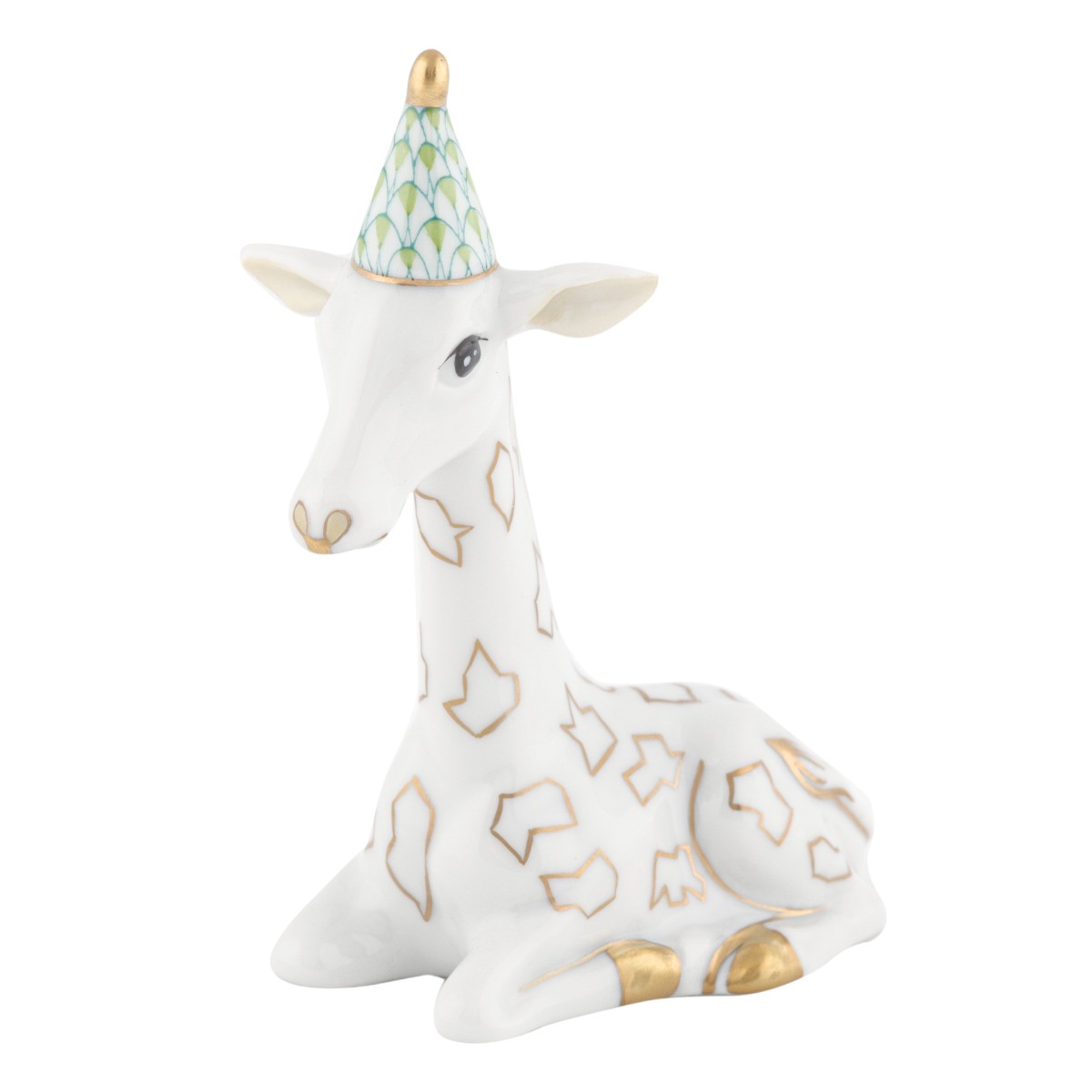 Herend Party Giraffe Figurine, Keylime