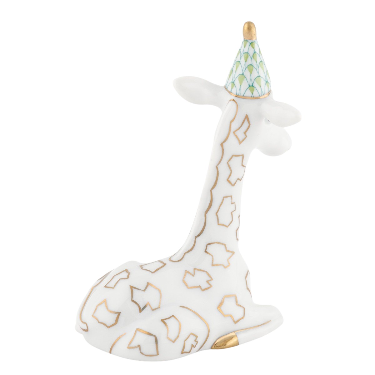 Herend Party Giraffe Figurine, Keylime