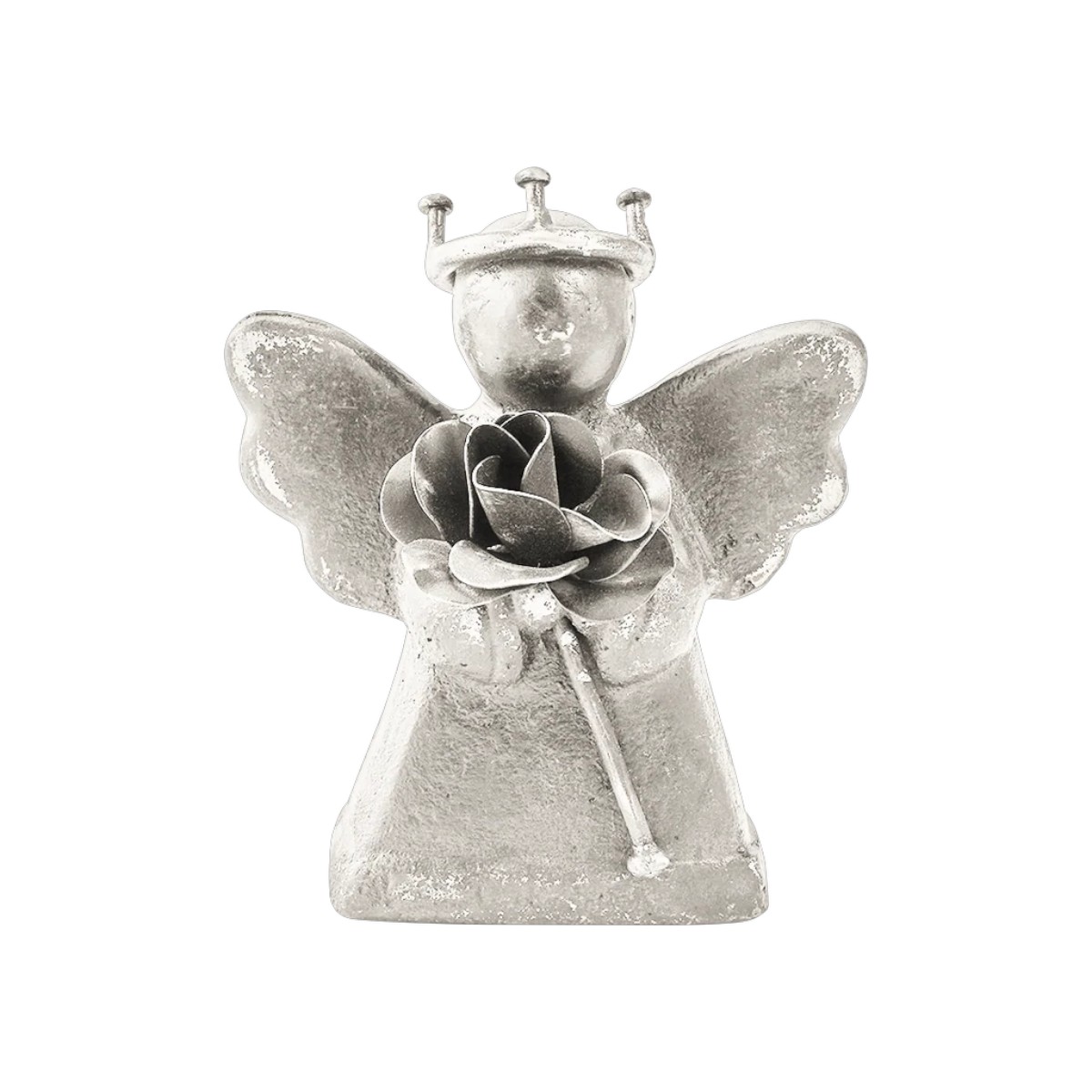 Jan Barboglio El Angelito Figurine, Nickel Plated