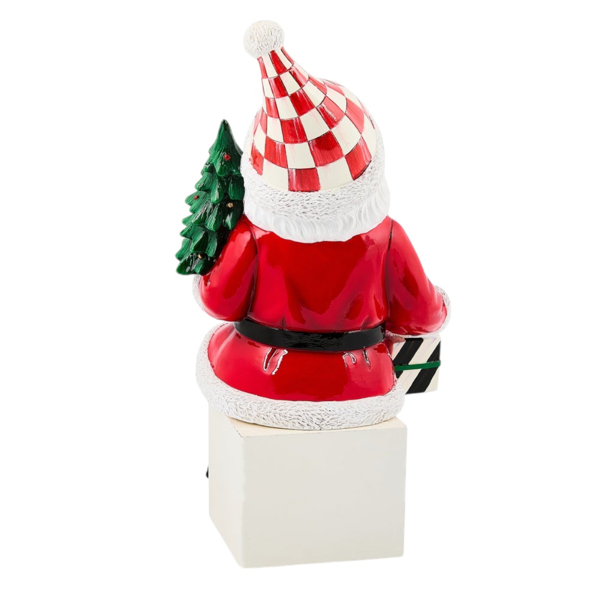 MacKenzie-Childs Check It Out Santa Ledge Sitter