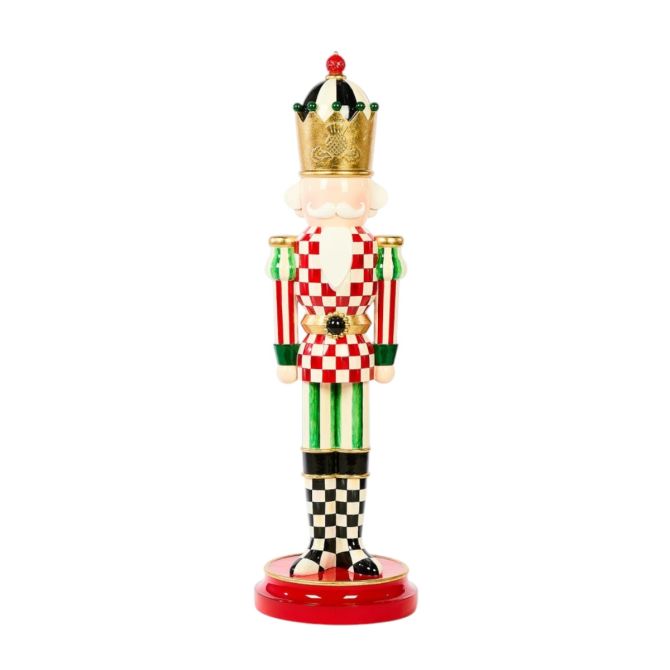 MacKenzie-Childs Check It Out Trophy Nutcracker, Small