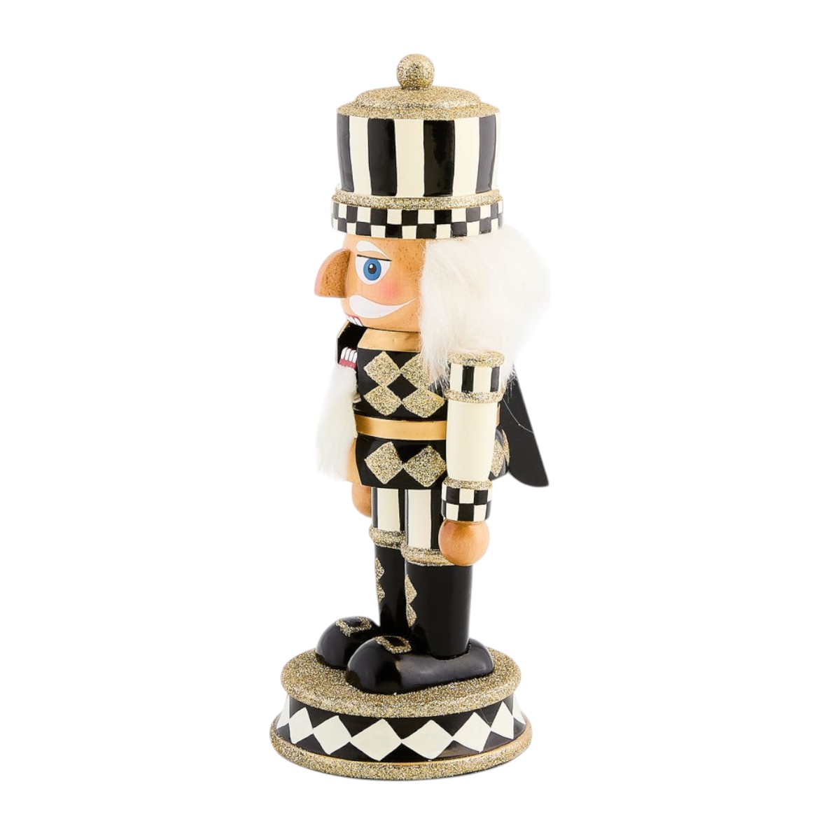 MacKenzie-Childs Courtly Harlequin Nutcracker, Short