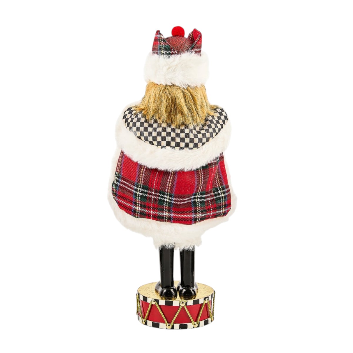 MacKenzie-Childs Tartan Cardinal Nutcracker