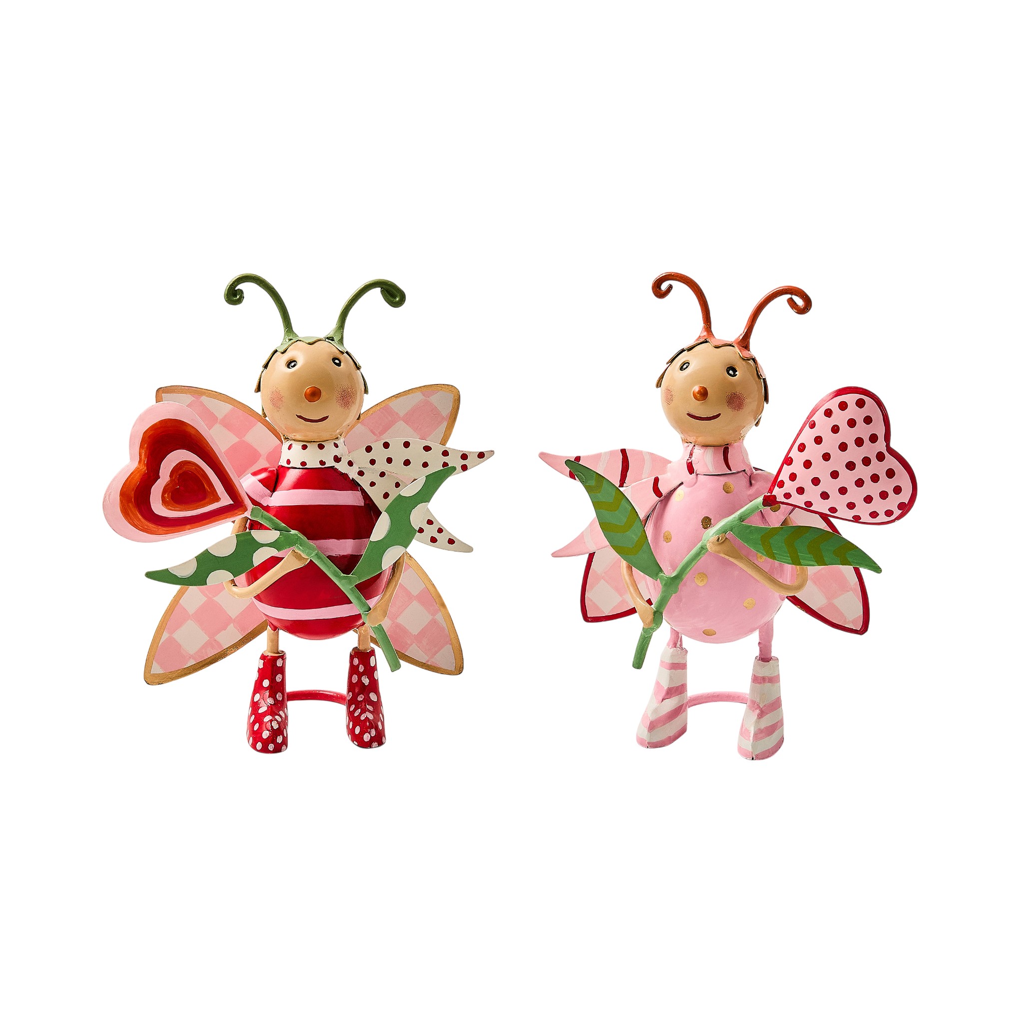 MacKenzie-Childs Love Bug Figurines, Set of 2