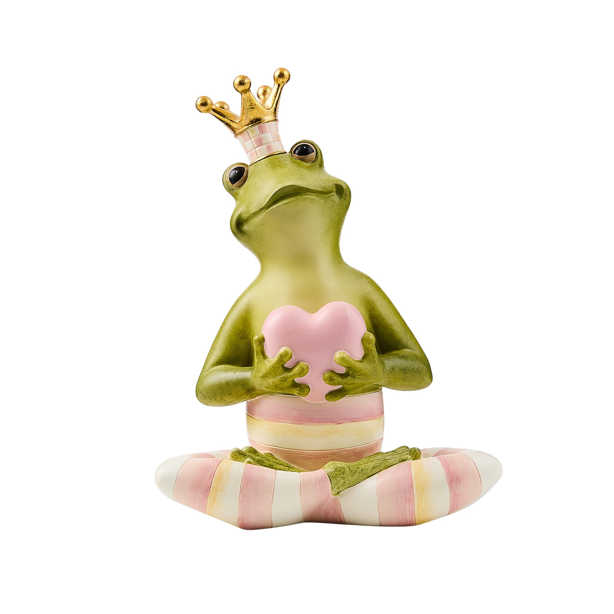 MacKenzie-Childs Fergal The Frog with Heart Figurine, Rosy