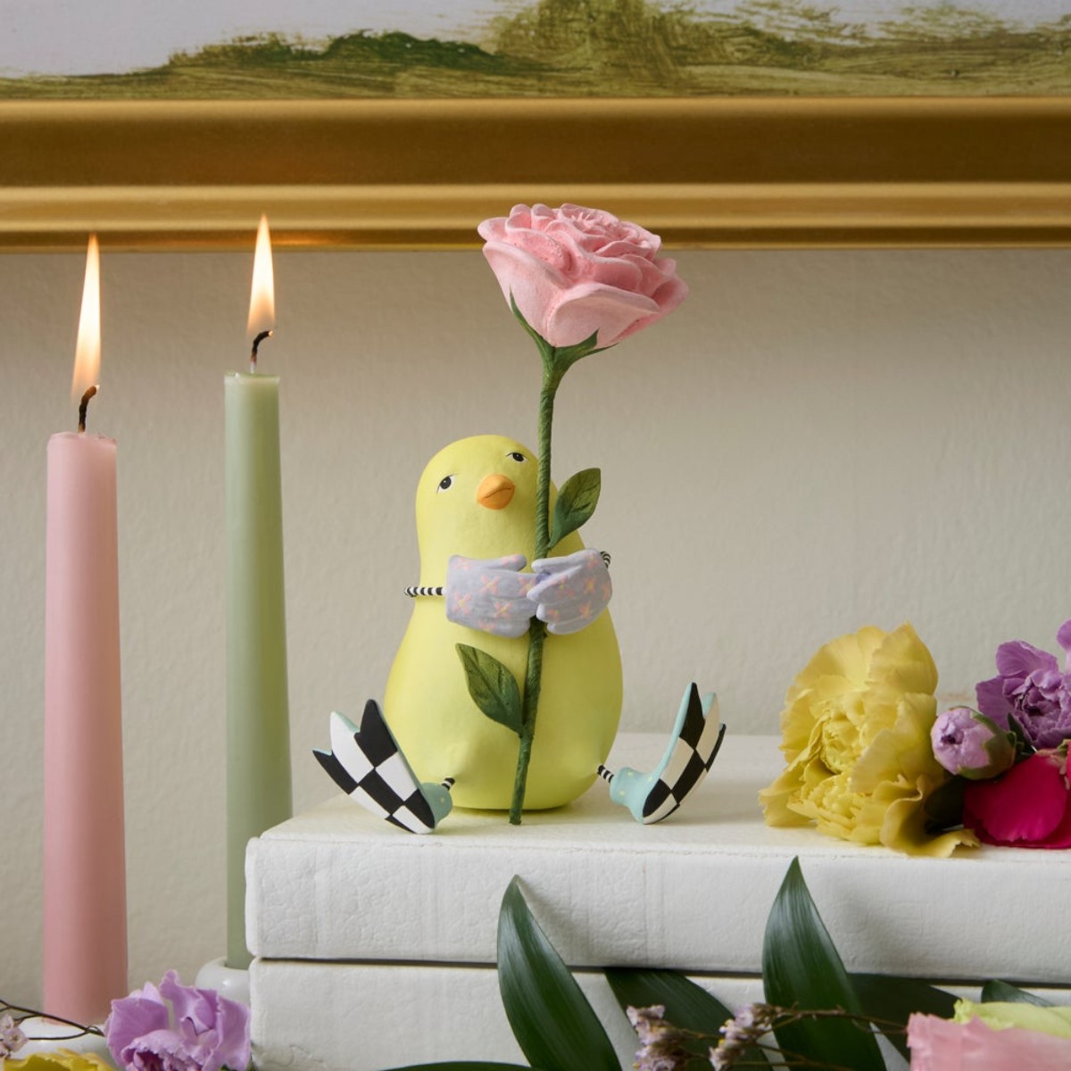 MacKenzie-Childs Patience Brewster Chick With Flower