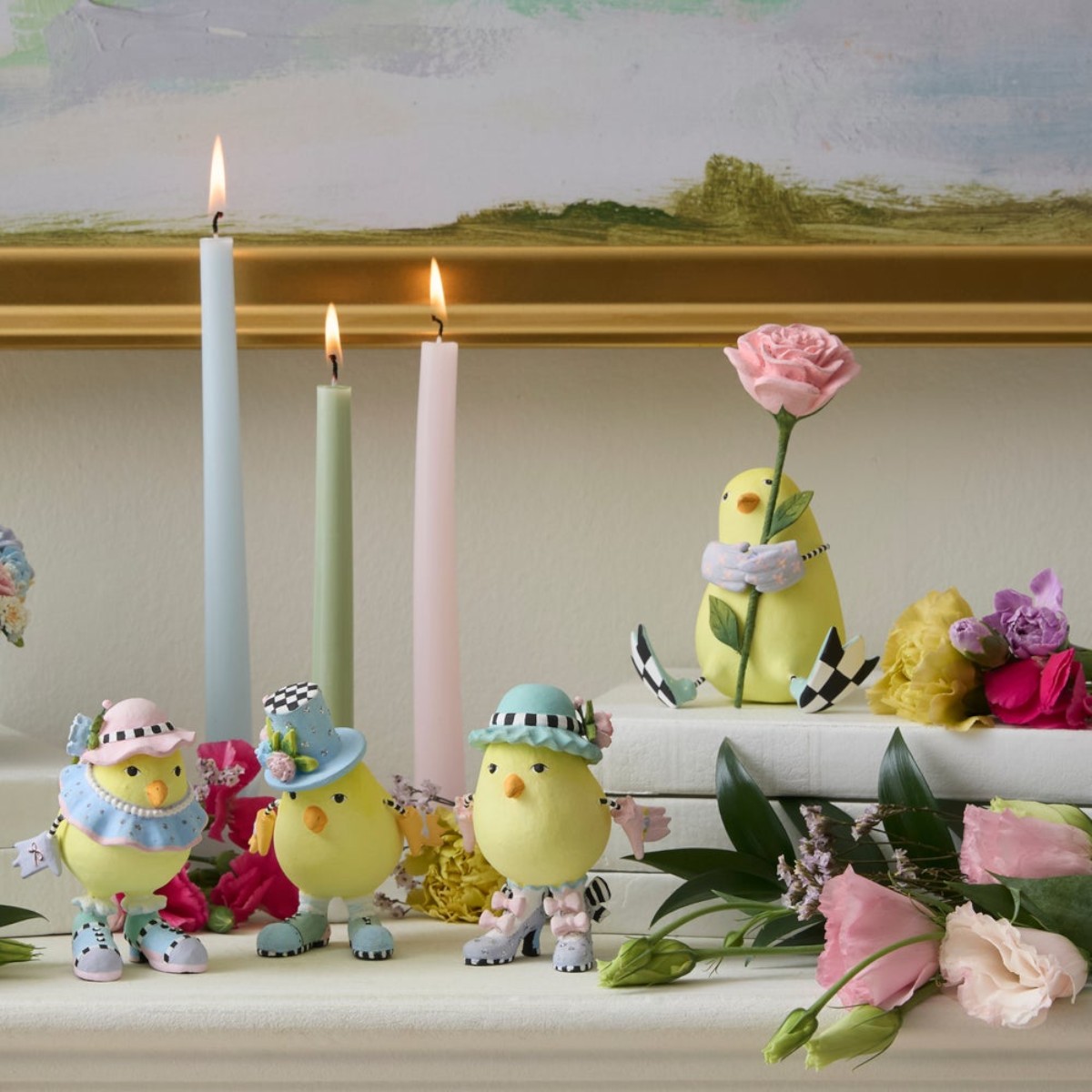 MacKenzie-Childs Patience Brewster Chick With Flower