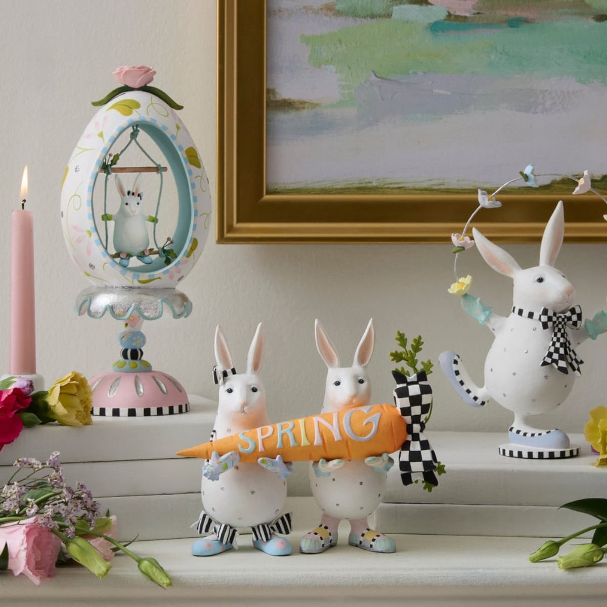 MacKenzie-Childs Patience Brewster Spring Rabbits