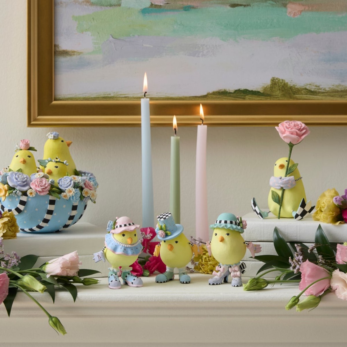 MacKenzie-Childs Patience Brewster Chicks, Set of 3