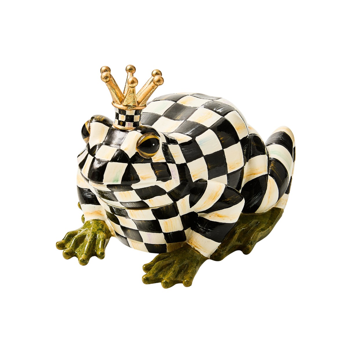 MacKenzie-Childs Frog Hide-A-Key, Courtly Check