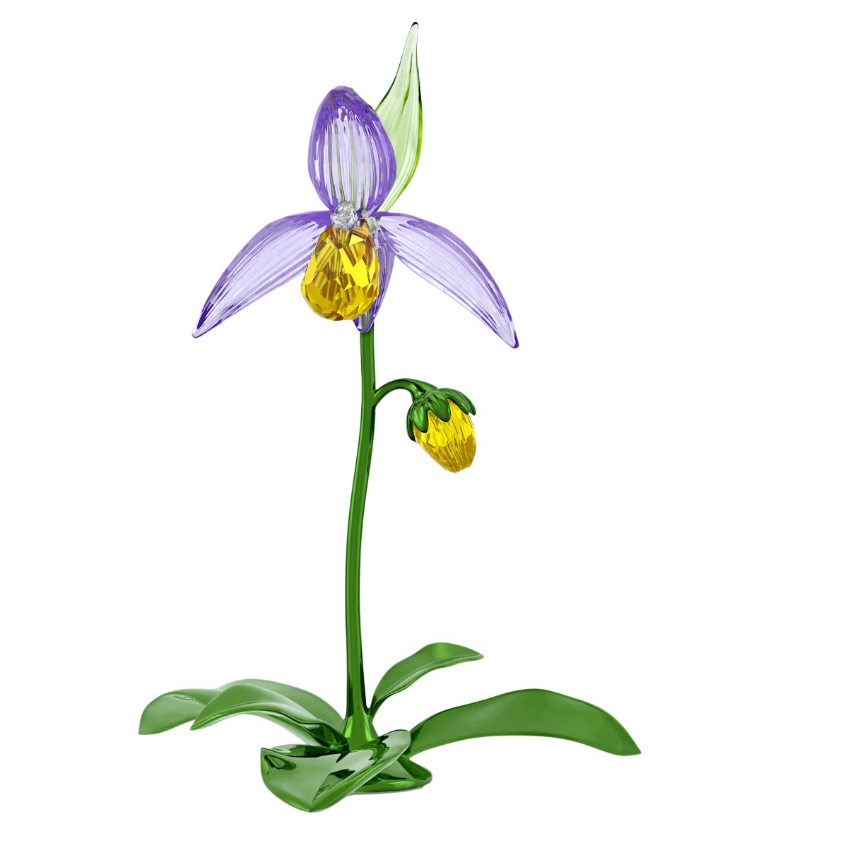 Swarovski Florere Figurine, Lady Slipper Orchid