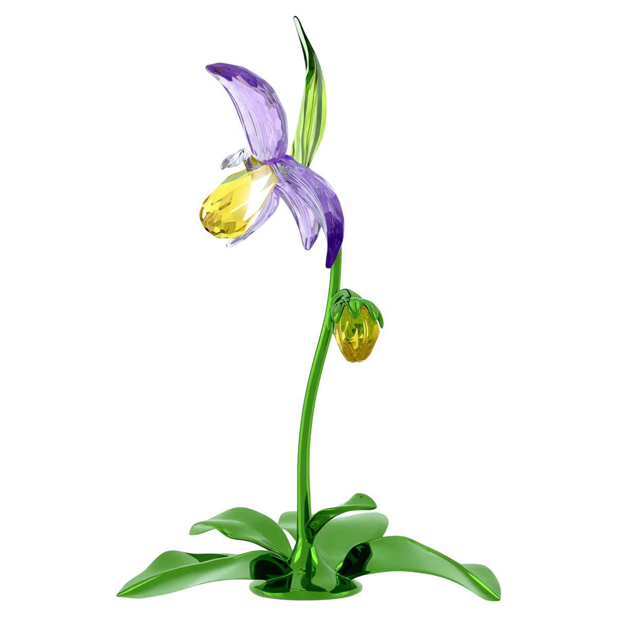 Swarovski Florere Figurine, Lady Slipper Orchid