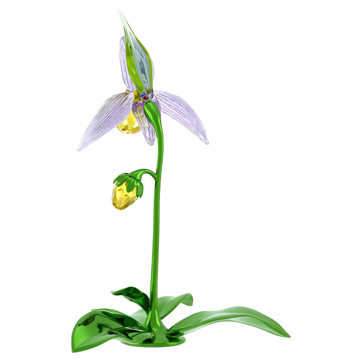Swarovski Florere Figurine, Lady Slipper Orchid