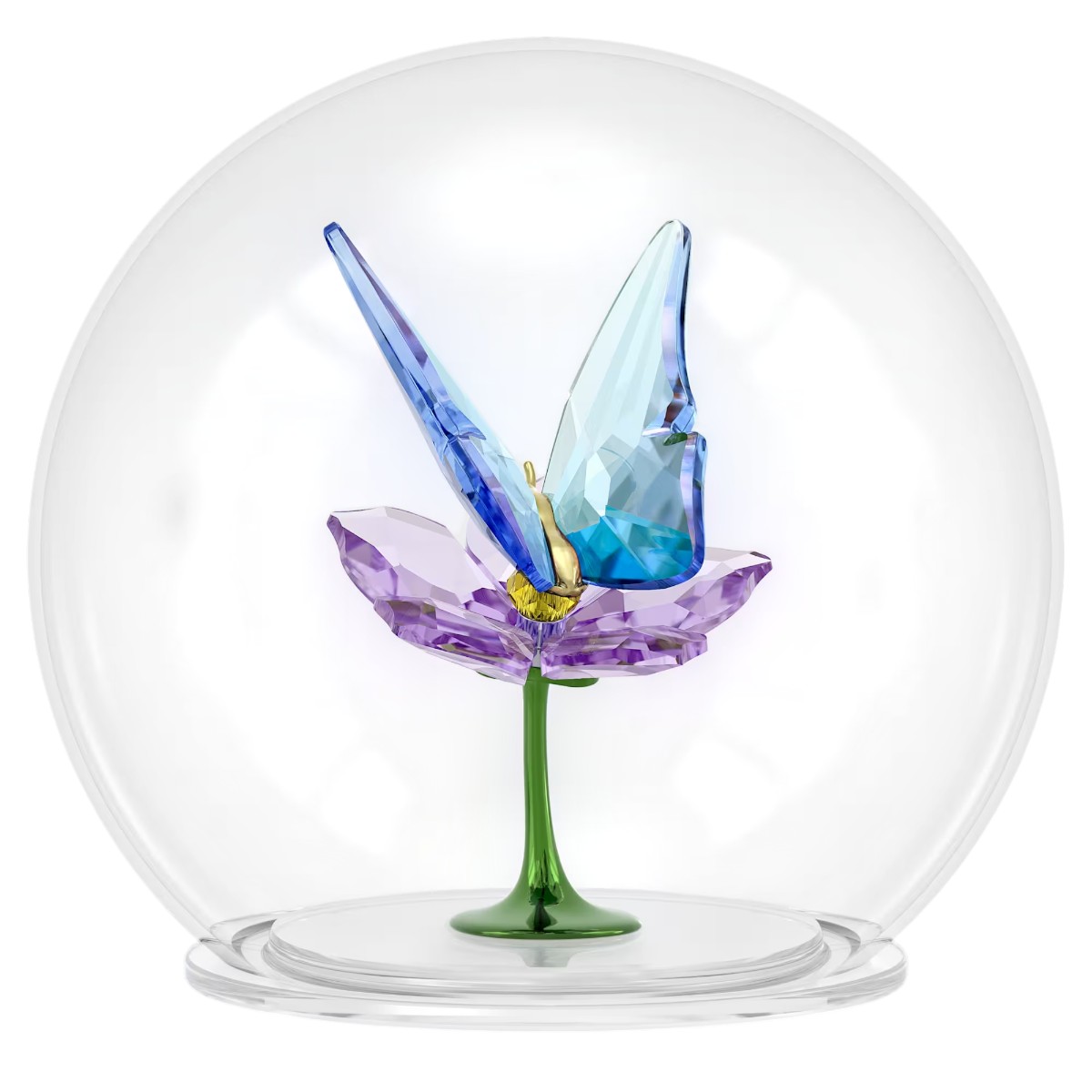 Swarovski Idyllia Glass Ball Figurine, Butterfly and Flower