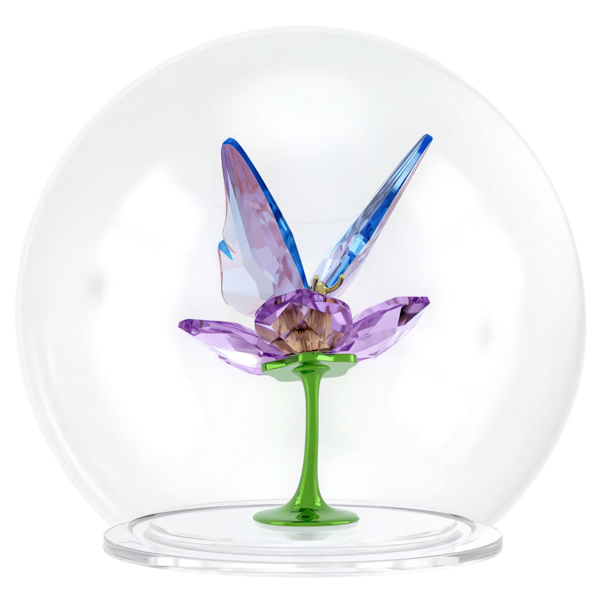 Swarovski Idyllia Glass Ball Figurine, Butterfly and Flower