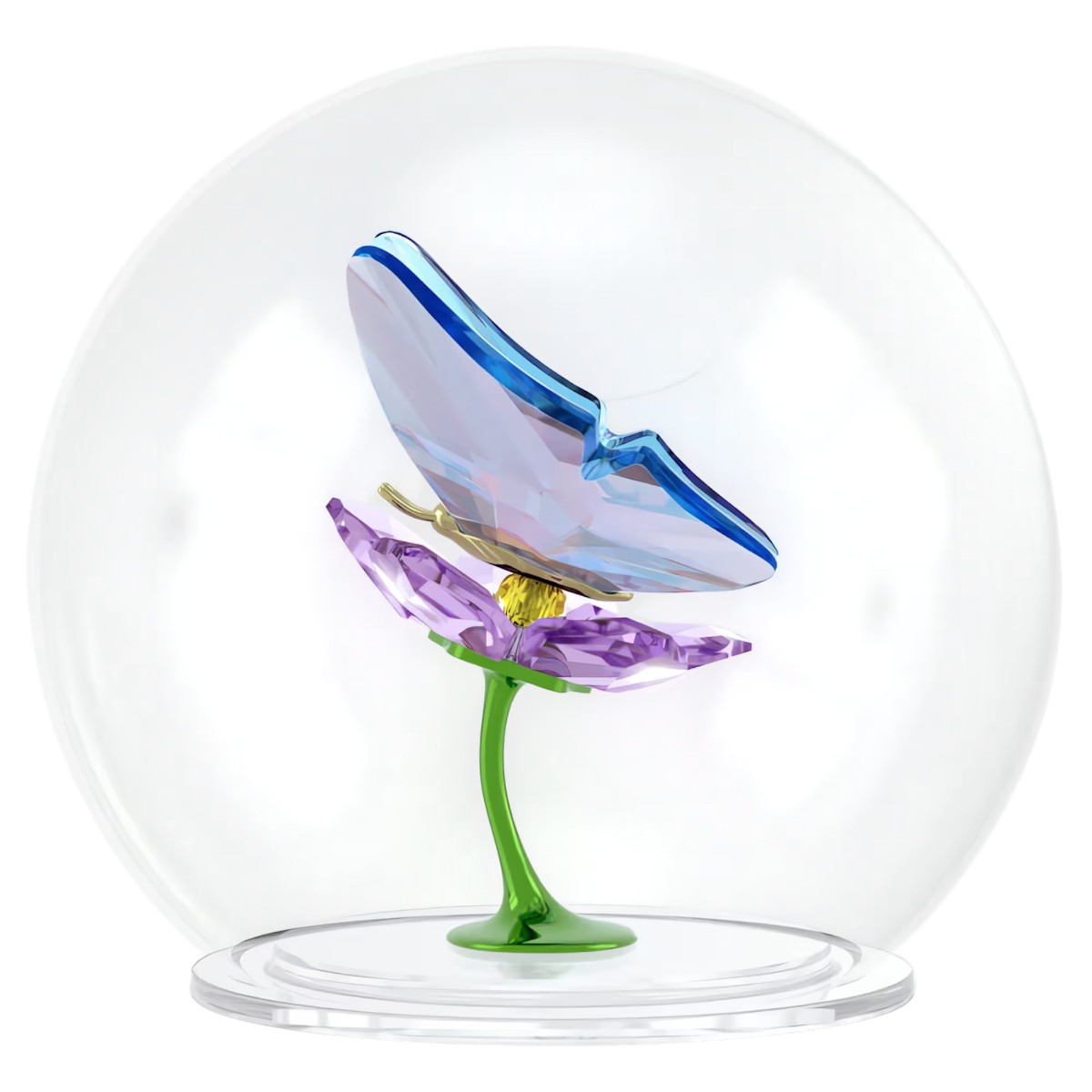 Swarovski Idyllia Glass Ball Figurine, Butterfly and Flower