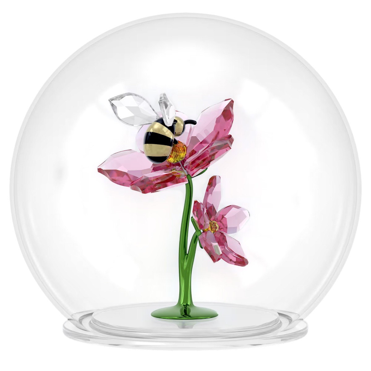 Swarovski Idyllia Glass Ball Figurine, Bee and Flower