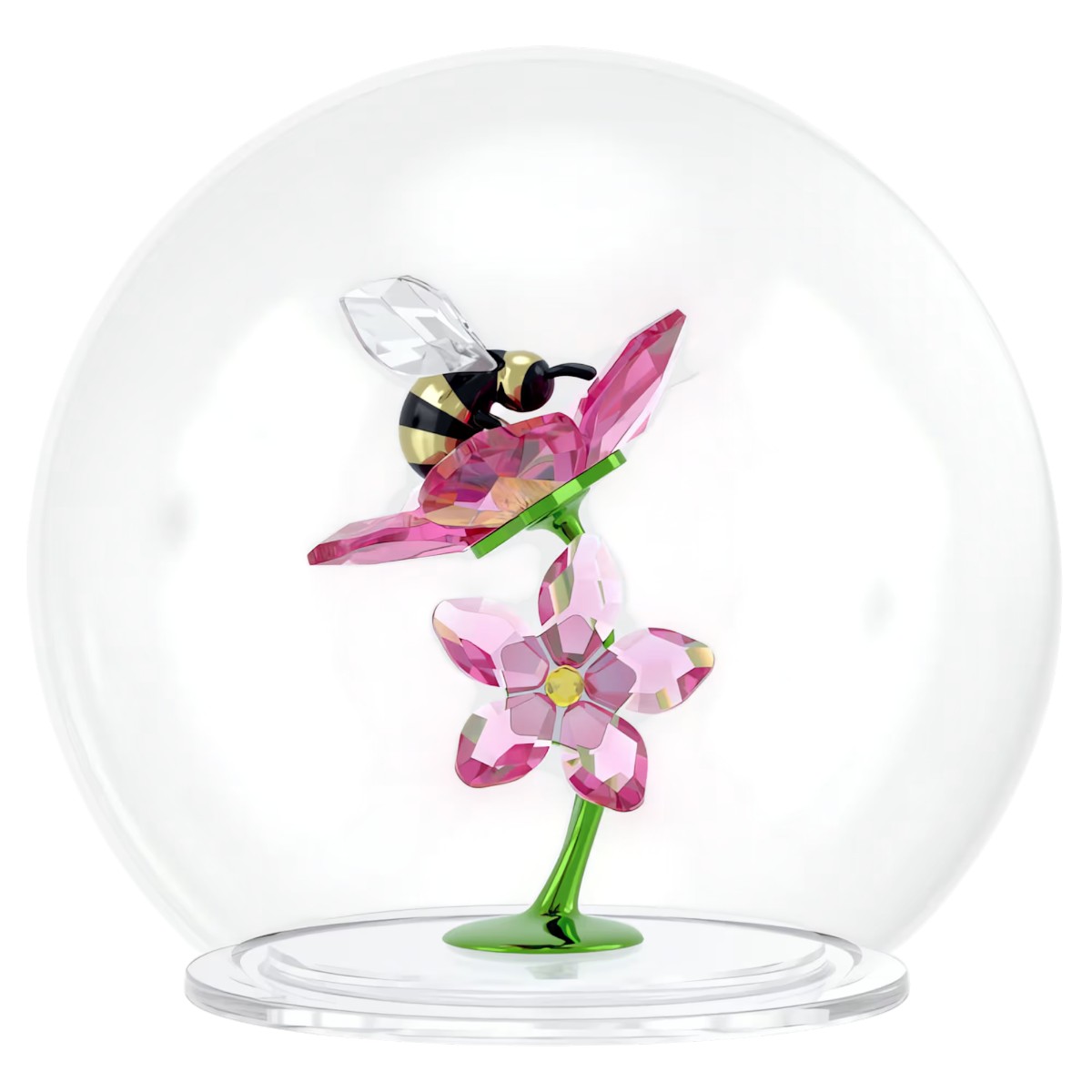 Swarovski Idyllia Glass Ball Figurine, Bee and Flower
