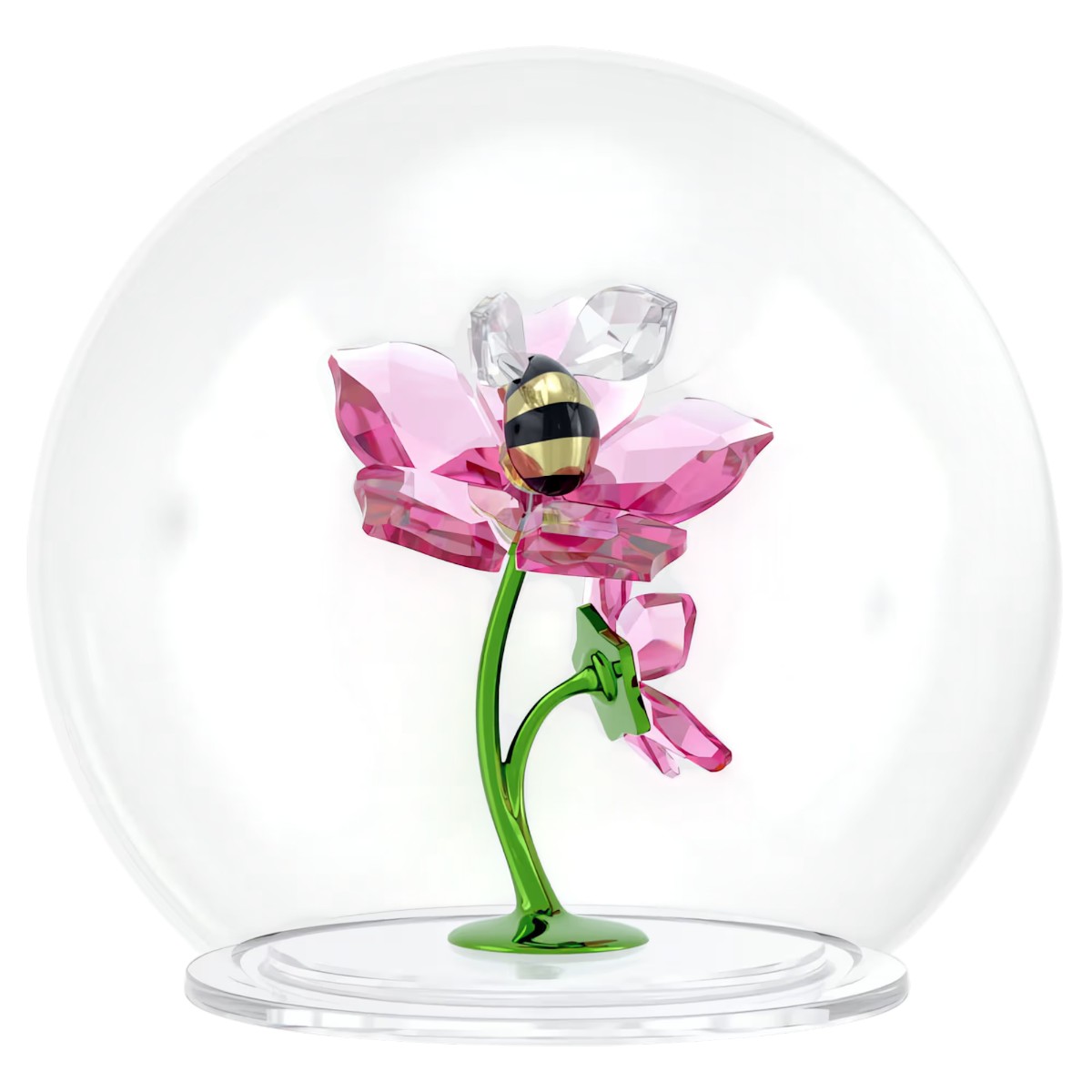 Swarovski Idyllia Glass Ball Figurine, Bee and Flower
