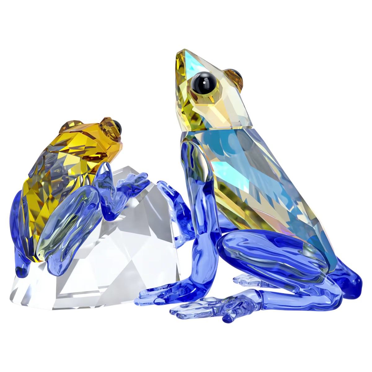 Swarovski Idyllia Frog and Baby Figurine
