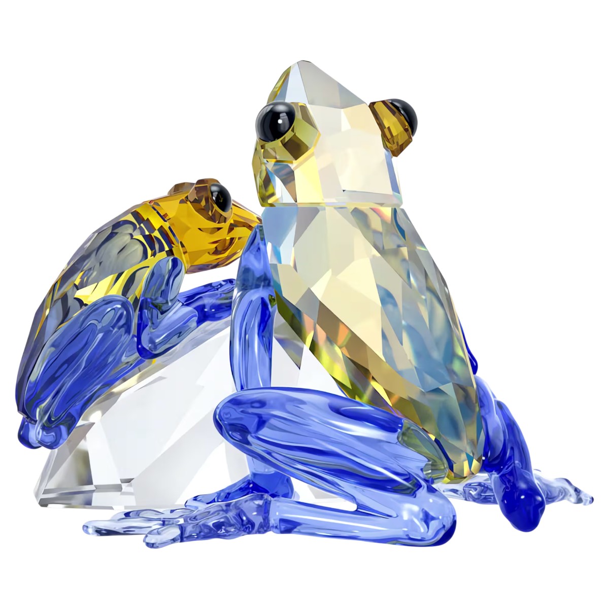 Swarovski Idyllia Frog and Baby Figurine