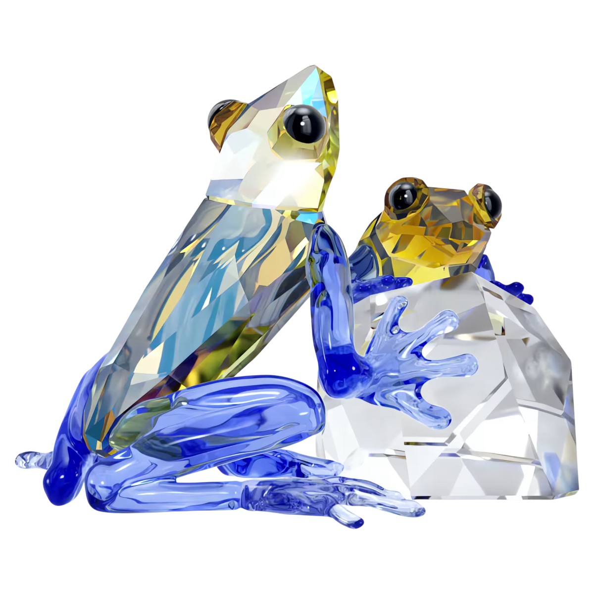 Swarovski Idyllia Frog and Baby Figurine