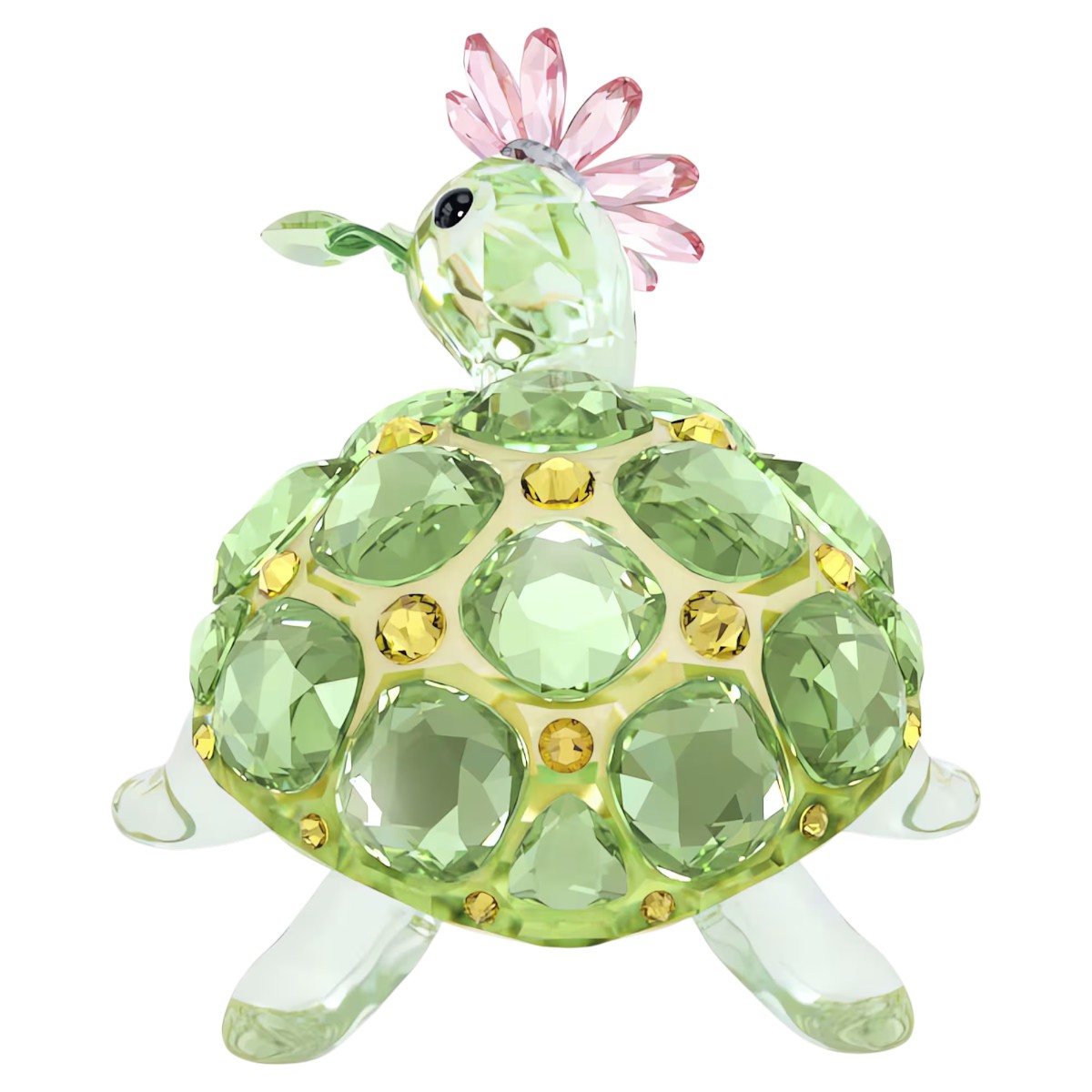 Swarovski Idyllia Tortoise and Daisy Figurine
