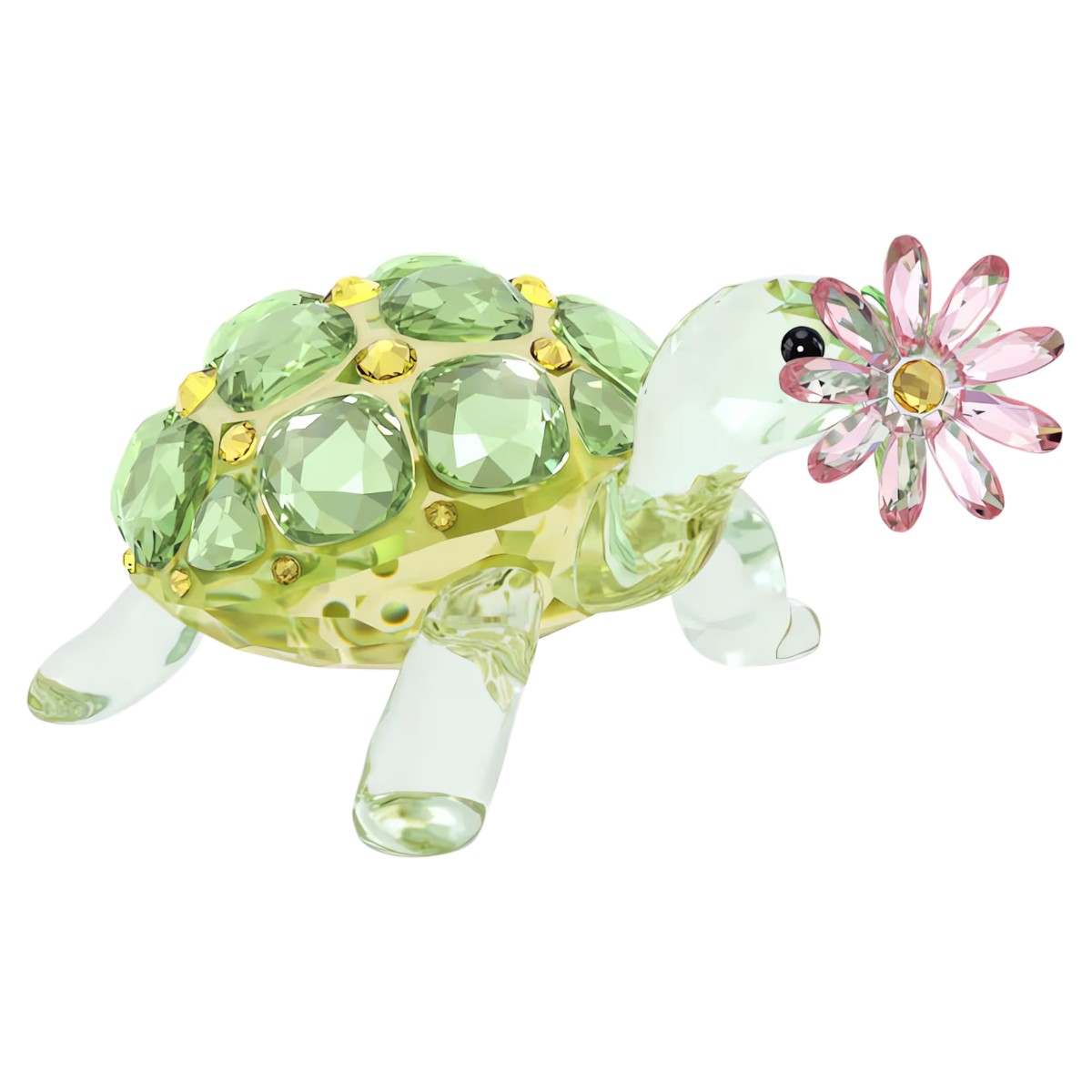 Swarovski Idyllia Tortoise and Daisy Figurine