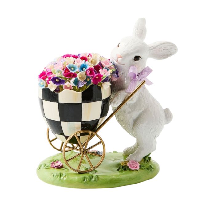 MacKenzie-Childs Bunny Egg Cart, Frolic Spring