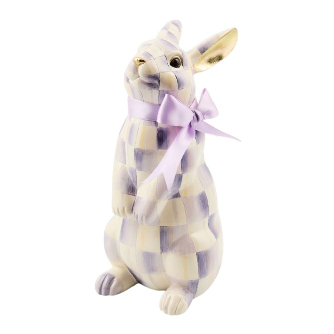 MacKenzie-Childs Standing Bunny, Violet Check