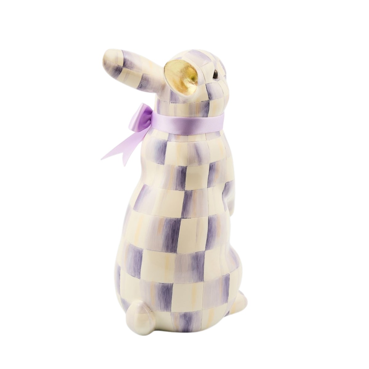 MacKenzie-Childs Standing Bunny, Violet Check